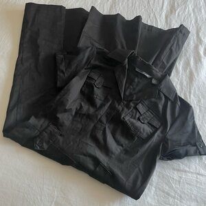 Willi Smith Black Cotton Dress